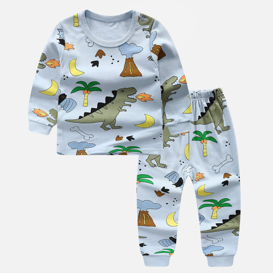 style: E, Child size: 150cm - Children's Underwear Set Cotton Pajamas